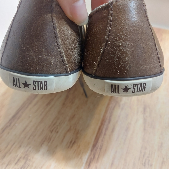 Converse brown leather converse women's  sz 6 - Picture 4 of 10
